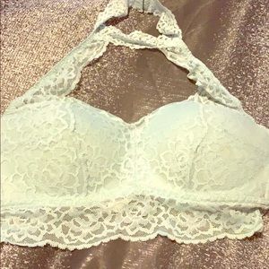 Pink Victoria’s Secret lacy push up bra